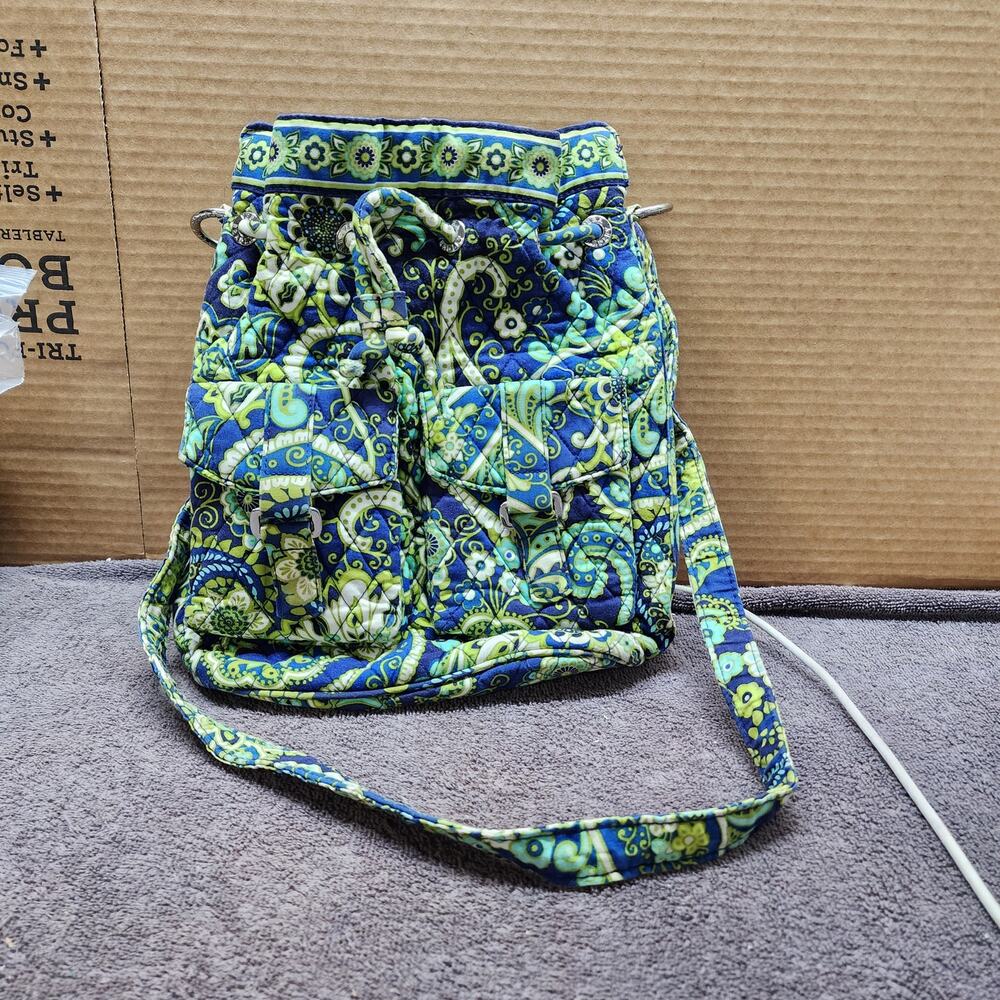 Vera Bradley Rhythm & Blues bucket bag purse b51